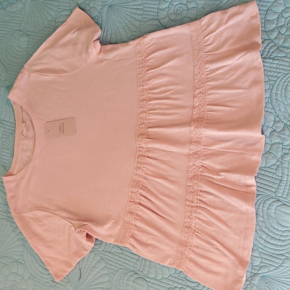 Pink Boho Girls Top